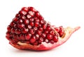 Slice of ripe juicy pomegranate Royalty Free Stock Photo