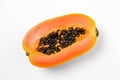 Slice ripe papaya cut. Generate Ai