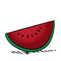 Slice of ripe water mellon