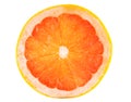 Slice of ruby grapefruit Royalty Free Stock Photo
