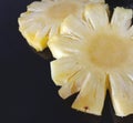 Slice of sweet healthy indian tropical fruit pineapple