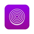 Slice of sweet onion icon digital purple