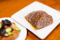 Slice of Taiwanese braised beef