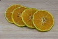 Slice thai orange Royalty Free Stock Photo