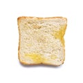 Slice toast bread isolated on a white background, breakfast food Royalty Free Stock Photo