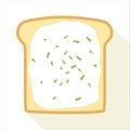 Slice Of Toast With Butter And Chive