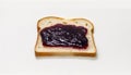 A Slice Of Toast With Grape Jelly Spread On Top. Generative AI