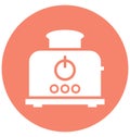 slice toaster Isolated Vector Icon which can easily modify or edit