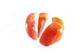Slice tomatto isolated on white Royalty Free Stock Photo