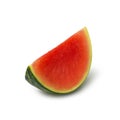 A slice of watermelon isolated on a white background Royalty Free Stock Photo