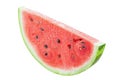 Slice watermelon isolated on white background. Watermelon berry fruit. File contains clipping path. Full depth of field Royalty Free Stock Photo