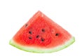 Slice watermelon isolated on white background. Watermelon berry fruit. File contains clipping path. Full depth of field Royalty Free Stock Photo