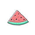 Slice of watermelon Royalty Free Stock Photo