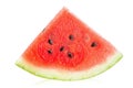 Slice of watermelon on white background. Watermelon berry fruit. Full depth of field Royalty Free Stock Photo