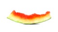Slice of watermelon on white background Royalty Free Stock Photo