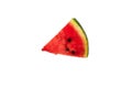 Slice of watermelon on a white background. Sliced fresh watermelon Royalty Free Stock Photo