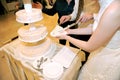 Slice of Wedding Cake Royalty Free Stock Photo