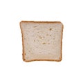 Slice of wheat toast bread on a white background Royalty Free Stock Photo