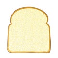 Slice of white bread