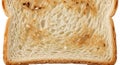 Slice of White Bread on White Background Royalty Free Stock Photo