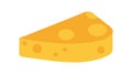 Slice of Yellow Cheese - Dairy and Food Icon, vector design Generative AI Royalty Free Stock Photo