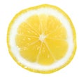 Slice of yellow lemon Royalty Free Stock Photo