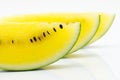 Slice yellow watermelon Royalty Free Stock Photo