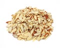 Sliced almonds Royalty Free Stock Photo