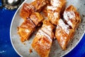 Sliced apple pie on plate Royalty Free Stock Photo