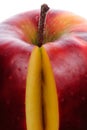 Sliced apple red Royalty Free Stock Photo