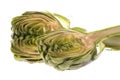 Sliced Artichoke Isolated Royalty Free Stock Photo