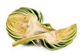 Sliced artichoke isolated on the white background Royalty Free Stock Photo