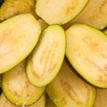 Sliced aubergines Royalty Free Stock Photo