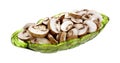 Sliced Baby Bella Mushrooms Dish