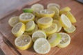 Sliced baby lemons