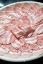 Sliced bacon Royalty Free Stock Photo