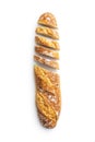 Sliced baguette. Crispy fresh baguettes Royalty Free Stock Photo