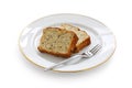 Sliced banana bread Royalty Free Stock Photo