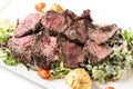 Sliced beef steak salad Royalty Free Stock Photo