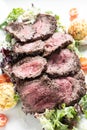 Sliced beef steak salad Royalty Free Stock Photo