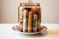 sliced biscotti ready for second baking