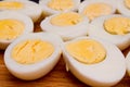 Sliced boiled eggs Royalty Free Stock Photo