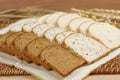 Sliced bread closeup Royalty Free Stock Photo