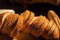 Sliced bread closeup Royalty Free Stock Photo