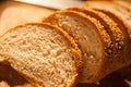 Sliced bread closeup Royalty Free Stock Photo