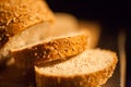 Sliced bread closeup Royalty Free Stock Photo