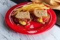 Sliced Bread Hamburger Sliders Royalty Free Stock Photo