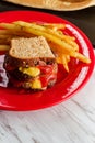 Sliced Bread Hamburger Sliders Royalty Free Stock Photo