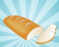 Sliced bread illustration Royalty Free Stock Photo