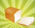 Sliced bread illustration Royalty Free Stock Photo